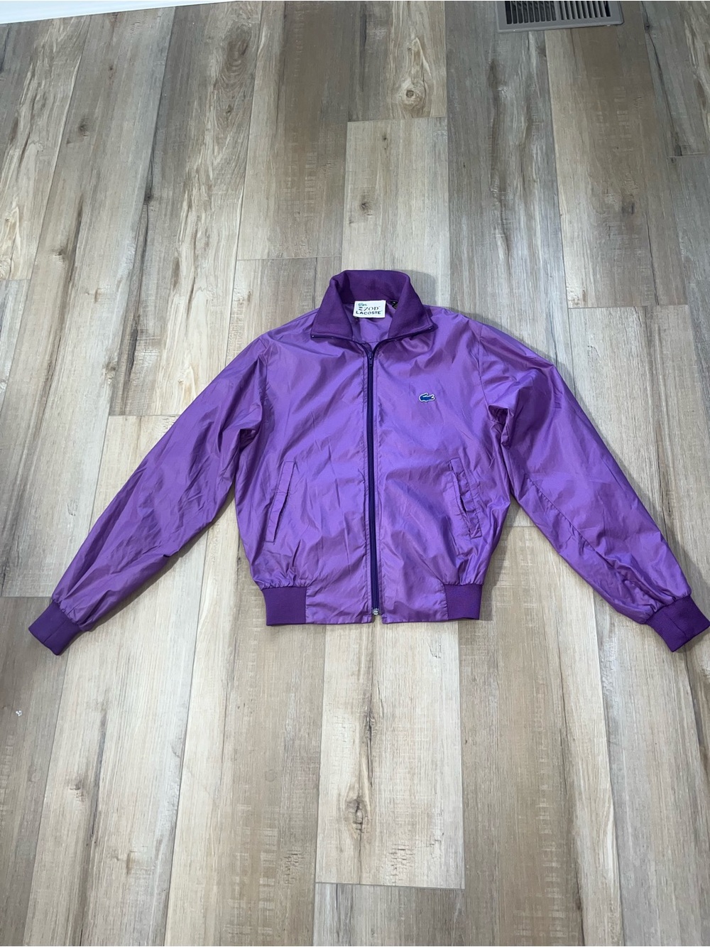 Izod Lacoste Men’s Vintage Nylon Lightweight Windbreaker Size Medium